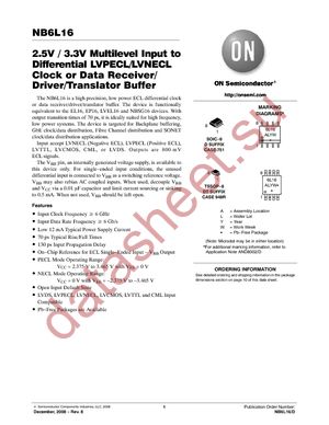 NB6L16DTR2G datasheet  